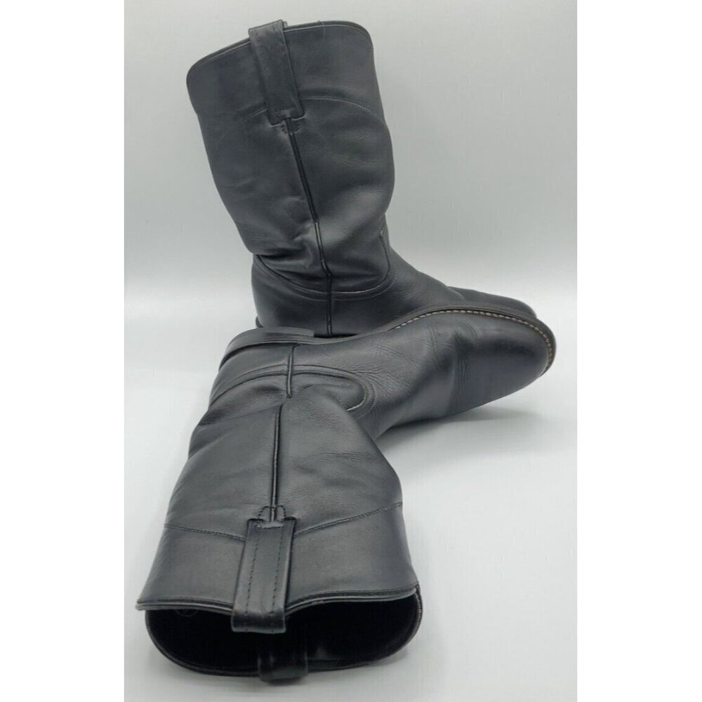 ACME Roper Women's Black Leather Slouch Boots Style 08050L Size 6.5 - Picture 6 of 12